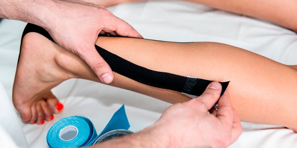Taping para deformar a osteoartrite - fixación da articulación con cinta adhesiva